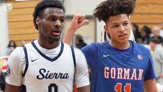 Bronny James vs. John Mobley Jr at the Les Schwab Invitational