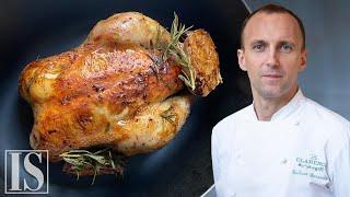 Roasted Chicken in a 2 Michelin star French restaurant with Giuliano Sperandio - "Le Clarence"