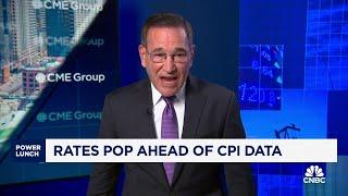 Rates pop ahead of CPI data