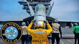 U.S. Navy: Aircraft carrier USS Nimitz (CVN 68), flight operations.