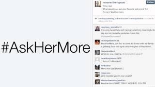 Reese Witherspoon Wants Reporters to #AskHerMore Than Who Made Her Dress