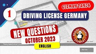 NEW QUESTIONS | GERMAN DRIVING LICENSE | ENGLISH | #1