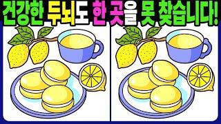 【다른그림찾기/치매예방】건강한 두뇌도 3개 중 한 곳은 못 찾습니다! 재밌고 건강한 두뇌 훈련 퀴즈! 【틀린그림찾기/두뇌운동/Find The Difference】#1313