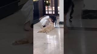 Tiny hands, tiny paws, big friendship! #CuteKids #PuppyLove #KidsAndDogs #AdorableMoment #bestfriend