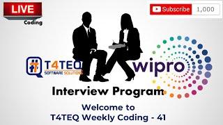 T4TEQ Weekly Coding - 41 - WIPRO Interview question - Fibonacci combination in Python