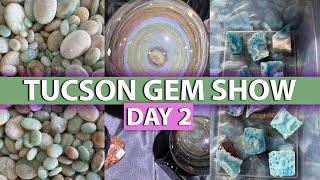 Tucson Gem Show Day 2 2024! Crystal Shop with me at the world's largest gem show!