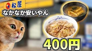 牛丼を食べた何気ない話【猫ミーム】