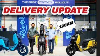 River Indie Electric Scooter Delivery Update!! range 120km top speed 90kmph!!