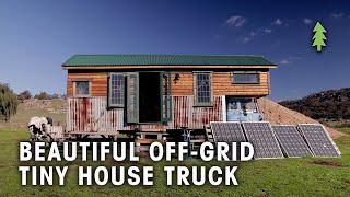 Beautiful Off-Grid Tiny House Truck Made From 85% Recycled Materials