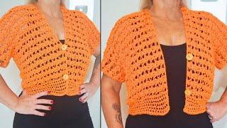 EASY AND ECONOMICAL CROCHET BLOUSE