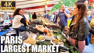 [PARIS 4K] ("BEST LARGEST TRADITIONAL MARKET IN PARIS") (4K60 FPS HDR) 10/SEPTEMBER/2024