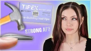 Testing TIPEX the Instant Apex Nail Kit - Beginner Friendly