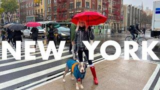 New York City LIVE Rain Walk Manhattan Greenwich Village