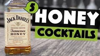 5 EASY Jack Daniels Honey Whiskey Cocktails | Easy Cocktails to make at Home Bar | Steve the Barman