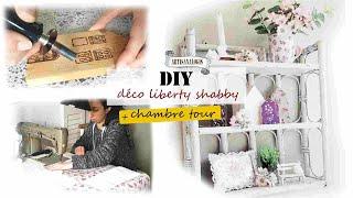 S1| je fais ma déco liberty shabby pr la chambre 》 diy upcycling . couture . pyrogravure | printemps