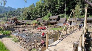 Villa Tengah Sawah Pinggir Sungai Yang Sering Dikunjungi Banyak Orang, Suasana Pedesaan Sumedang