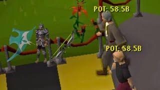 *TRYING TO REBUILD AT FLOWER POKER!* (+HUGE GIVEAWAY!) - RuneWild #1 OSRS PK RSPS