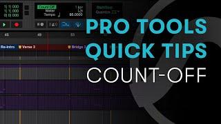 Pro Tools Quick Tips: Count-Off