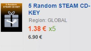 50 RANDOM STEAM CD-KEYS from G2A