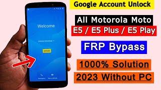 All Motorola Moto E5 / E5 Plus / E5 Play FRP Bypass | Google Account Unlock | Android 8.0 Without PC