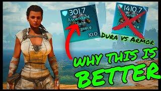 ARMOR STATS In Ark Survival Ascended Explained!!! WHY ARMOR STAT IS NOT IMPORTANT!!!! Dura vs Armor