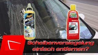 Scheibenversiegelung entfernen mit Sonax Wasch Politur und Meguiars Wash Plus?