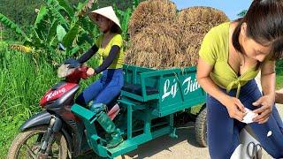 3-WHEEL VEHICLE 90/% COMPLETED TO TRANSPORT RICE TO HELP PEOPLE IN THE SAME VILLAGE