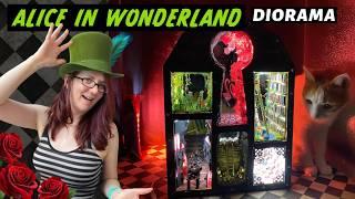 I upcycled an old cabinet into an Alice in Wonderland Infinity Mirror