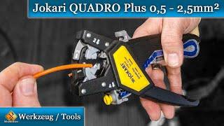 Jokari QUADRO Plus 0,5 - 2,5mm² / schneiden, abisolieren, verdrillen & Aderendhülsen crimpen.