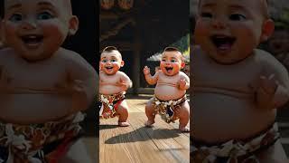 Sumo Babys dance . #baby #dance #sumo #funnybaby #cutebaby