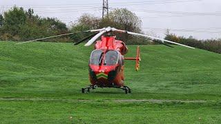 London Air Ambulance At The Lee Valley Golf Course. 03.11.2022.