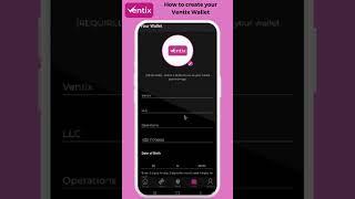 How to create your Ventix Wallet