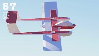 Card Stock Micro Twin-Boom Glider