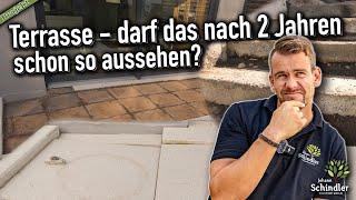 Krass darf das sein? Analyse zur falsch gebauten Terrasse! Behebung der Mängel/Platten richtig legen