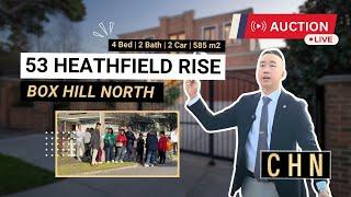 Live Auction @ 53 Heathfield Rise, Box Hill North - Auction Results Melbourne