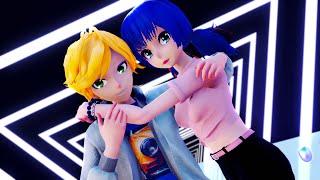 【MMD×Miraculous】Paka Paka【Marinette×Adrien】【60fps】