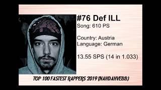 FASTEST "DEF ILL AKA RUFFIAN RUGGED" VERSES (2019 ACCURATE)