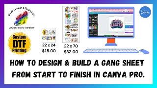 How To Design & Build a Gang Sheet From Start to Finish in Canva Pro From Creative Design & Supply