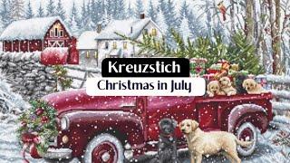 Flosstube Christmas in July  Christmas Delivery von Letistitch #crosstitch