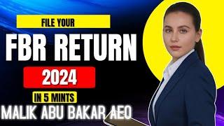 Income Tax Return filing 2024 | F.B.R Income Tax Return 23-24 | Online Filing Complete Process (Govt