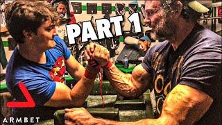 The Larratts - Arm wrestling sparring part 1