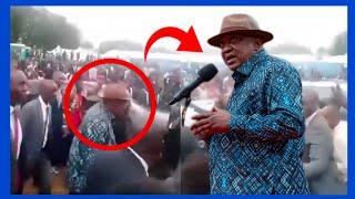 shocking as Kikuyus in Embu hijacks Uhuru Kenyatta singing Ruto must go