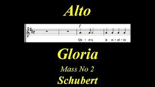 Schubert - D167 - Mass No2 in G   2.Gloria - Alto
