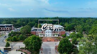 Cary, North Carolina 4K Drone Stock Footage