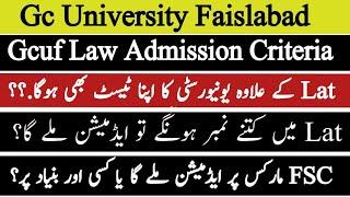 Gc University Faisalabad Law Admissions Details | Gcuf Law Admission Criteria 2022 | Gcuf Law Admis