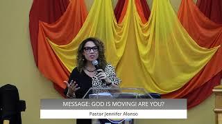 GOD IS MOVING! ARE YOU FOLLOWING? ️ Pastor Jennifer Alonso is bringing the WORD this morning!