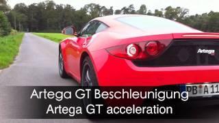 Artega GT Beschleunigung und Sound mit 300 PS + DSG