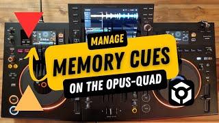 How to Manage Memory Cues on the OPUS-QUAD