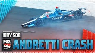 Marco Andretti wrecks in opening laps at Indy 500 | INDYCAR on FOX