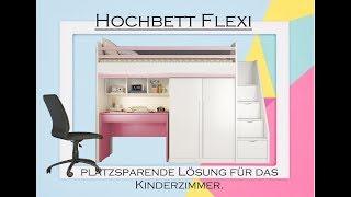 Hochbett Flexi: platzsparende Lösung für das Kinderzimmer  | Möbel Zeit